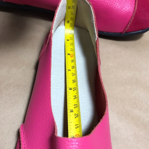 Italian Quality Pink Soft Pebbled Leather Ballet Flats - Picture 12 of 12